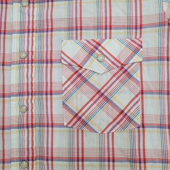 Vintage Saddle-King Western Button Shirt XL 23x30 Plaid - Picture 13 of 13